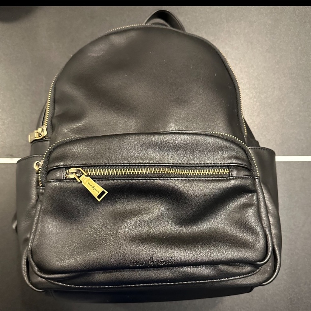 URBAN ORIGINALS Voyage faux-leather women's mini backpack - BLACK